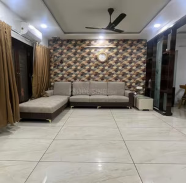 Luxurious independent villa (Villa 4445 Nathani) in a secure Navi Mumbai gated community with a private garden and modern facade.