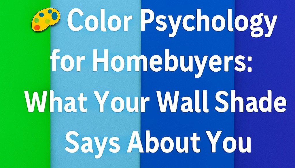 Color psychology for homebuyers showing how different colors influence mood, comfort, and buying decisions in modern homes.